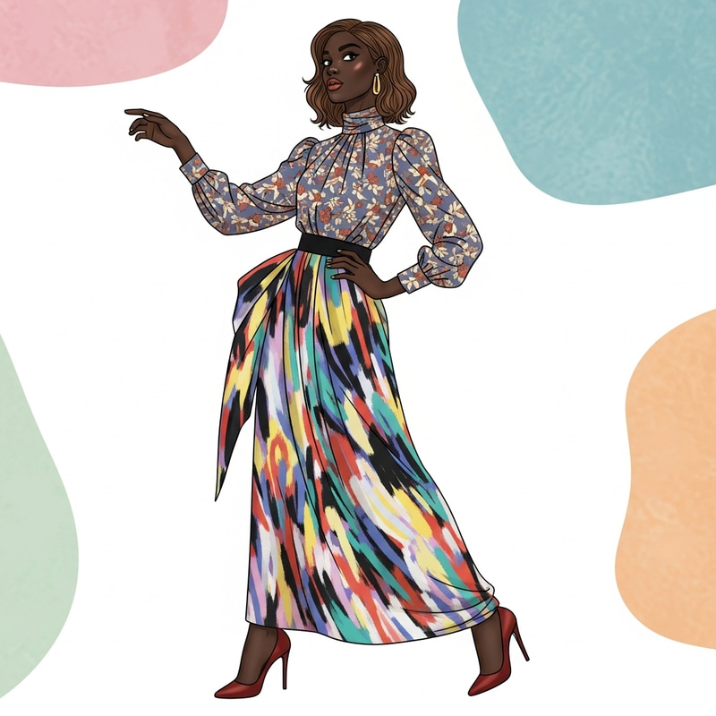 Create a Stylish Black Female Model Pose | High Fashion Ensemble Create a Stylish Black Female Model Pose | High Fashion Ensemble