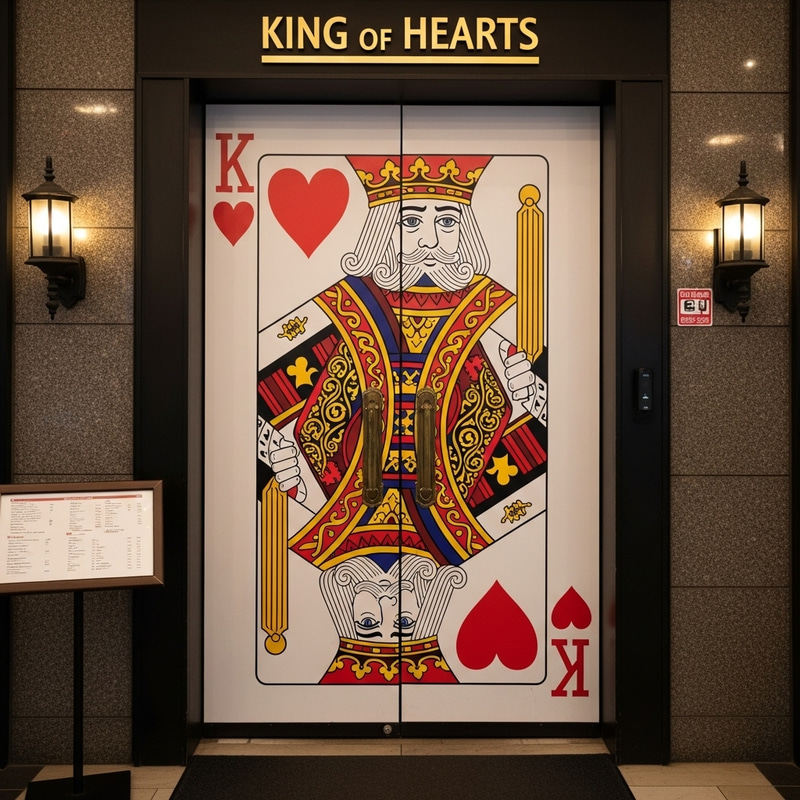 King of Heart Themed Restaurant Entrance | Royal Decor King of Heart Themed Restaurant Entrance | Royal Decor