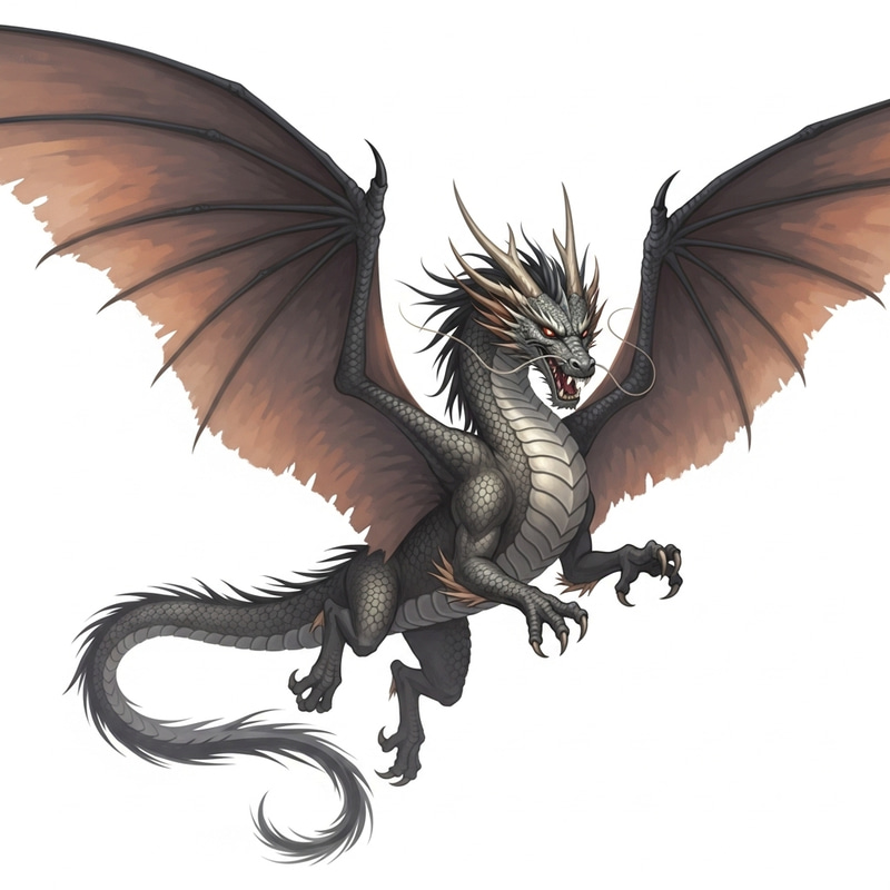 Powerful Dragon in Flight | Epic Fantasy Art Powerful Dragon in Flight | Epic Fantasy Art