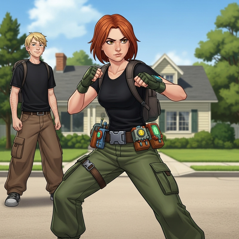 Kim Possible: Fearless Red-Haired Heroine in Action