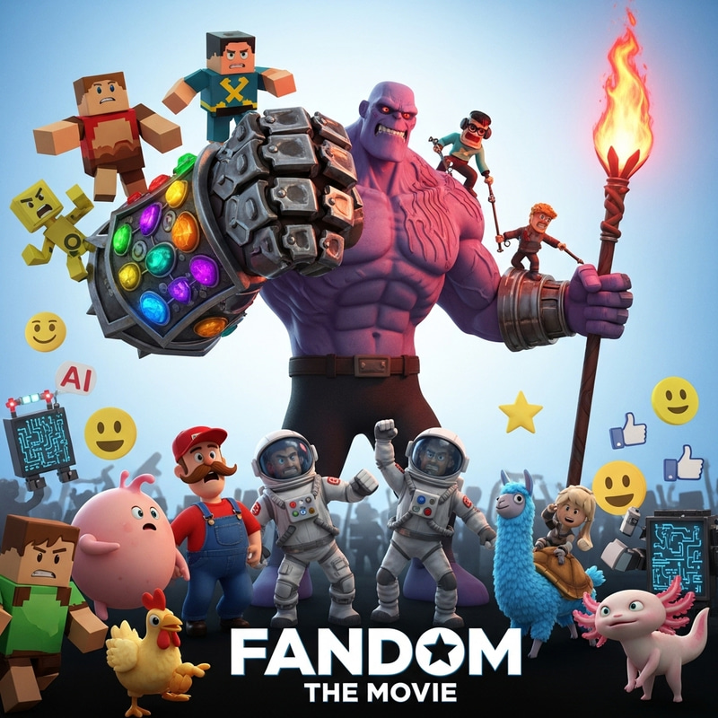 Epic Fandom Movie Poster: Thanos vs. Popular Characters Epic Fandom Movie Poster: Thanos vs. Popular Characters