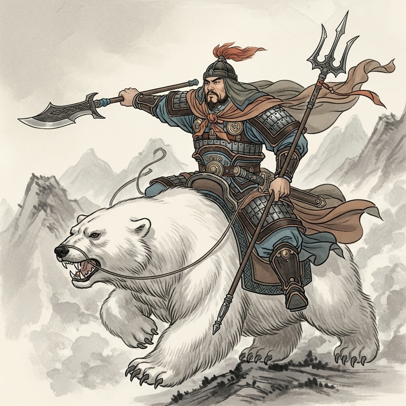 Genghis Khan Riding Polar Bear: Ancient Warrior Artistry Reimagined Genghis Khan Riding Polar Bear: Ancient Warrior Artistry Reimagined