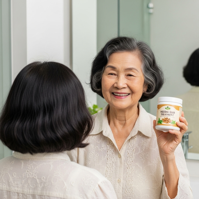 Herbal Hair Color Transformation: White to Black Results Herbal Hair Color Transformation: White to Black Results