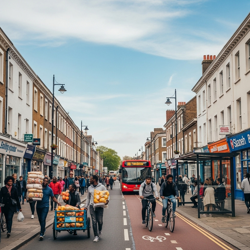 Dynamic African Street: Cultural Energy & Commerce Dynamic African Street: Cultural Energy & Commerce