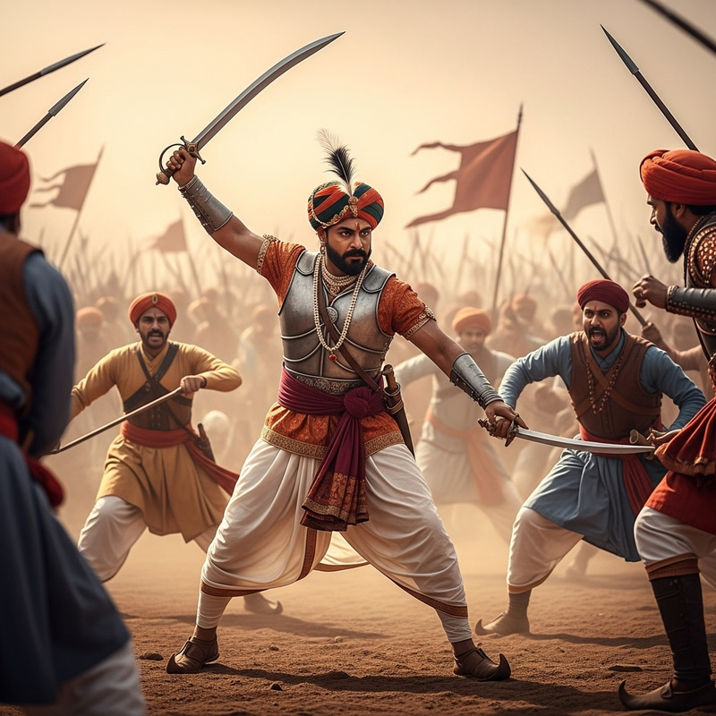 Maratha Warrior in War: Epic Combat Scene Revealed Maratha Warrior in War: Epic Combat Scene Revealed