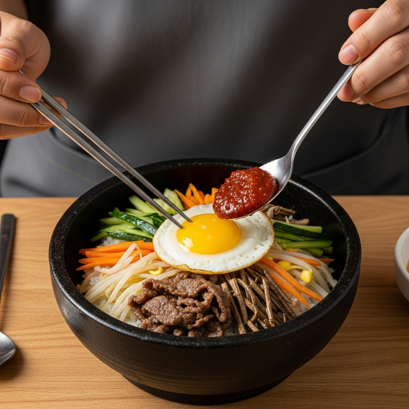 How to Prepare Authentic Bibimbap: Colorful Vegetables, Marinated Beef & More