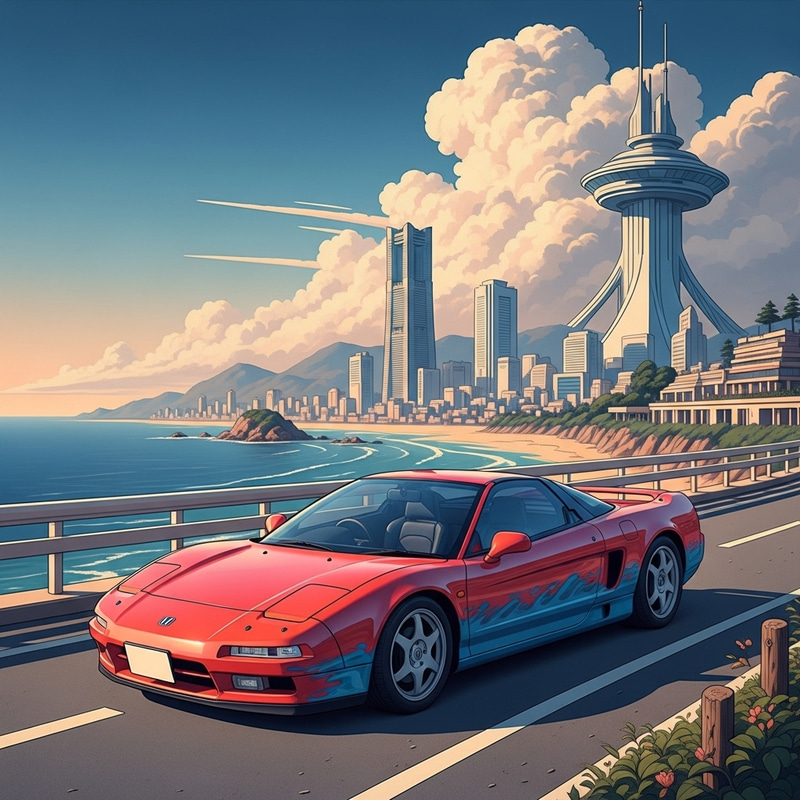 Japanese-Made Honda NSX: Retro-Futurism Automotive Innovation Japanese-Made Honda NSX: Retro-Futurism Automotive Innovation
