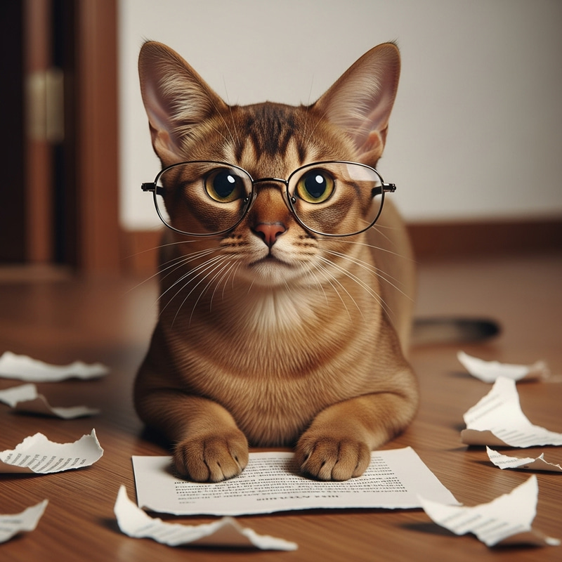 Draw Cat in Glasses Draw Cat in Glasses