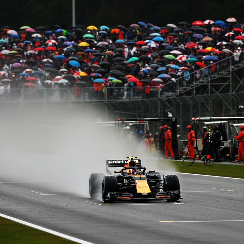 F1 Car Racing in the Rain: Thrilling Speed F1 Car Racing in the Rain: Thrilling Speed