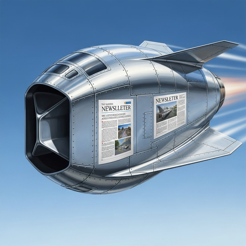 Sleek Hypersonic Missile With Newsletter | Dynamic Aerodynamic Design Sleek Hypersonic Missile With Newsletter | Dynamic Aerodynamic Design