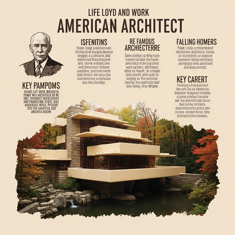 Frank Lloyd Wright: Life & Work Infographic - A Tribute