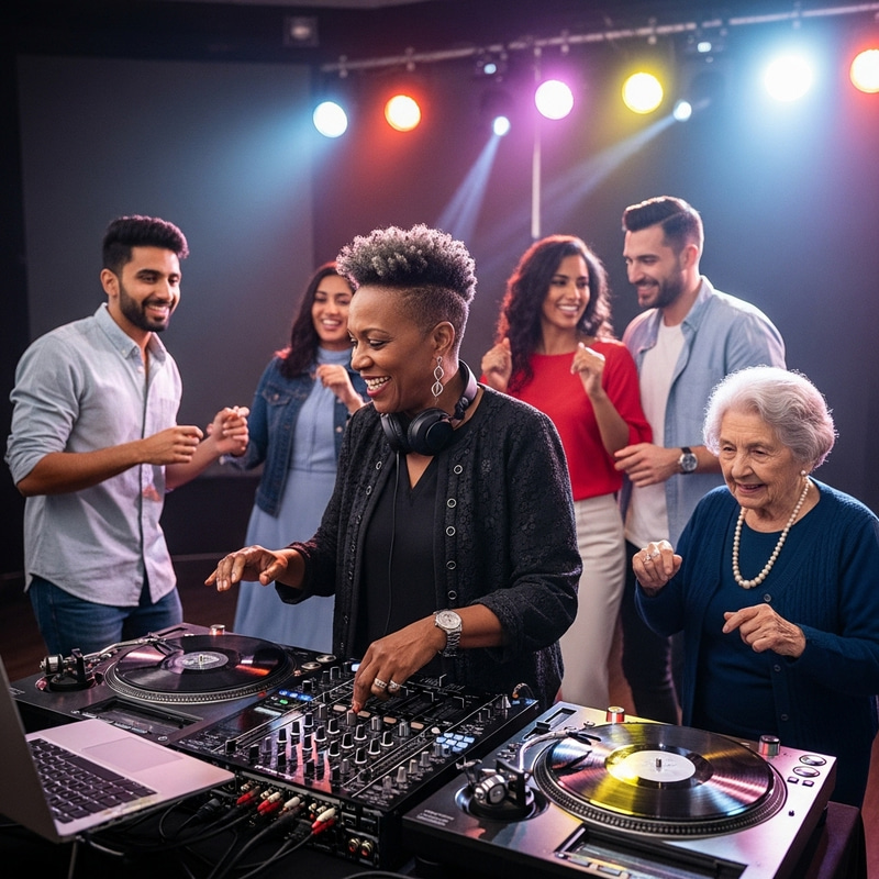 Vibrant Deejay Party - Multicultural Dance Celebration Vibrant Deejay Party - Multicultural Dance Celebration