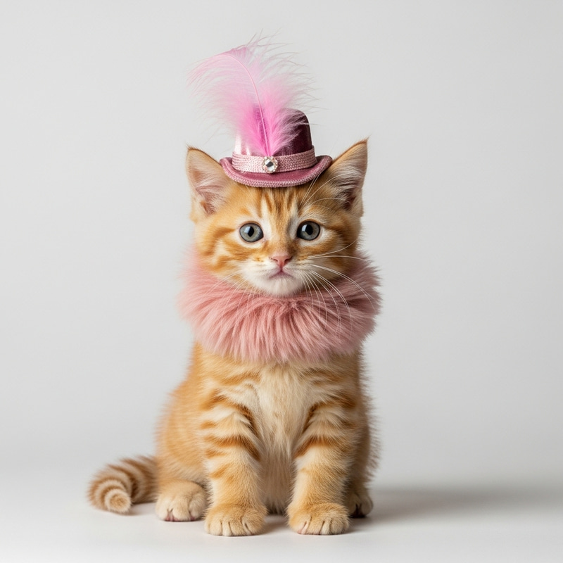 Stylish Cute Kitty: A Fashionable Feline Stylish Cute Kitty: A Fashionable Feline