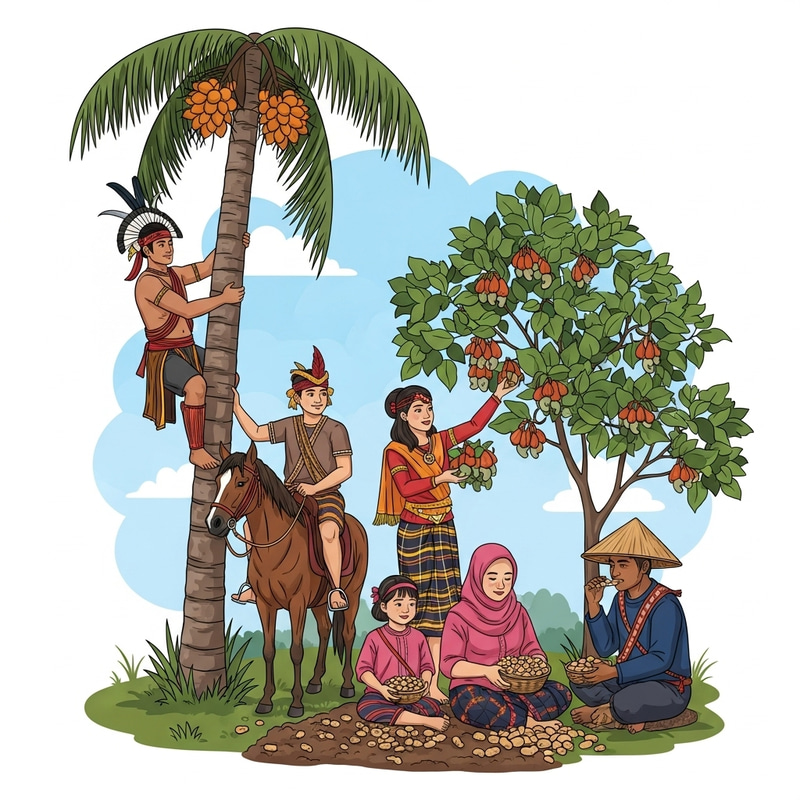 Traditional Harvesting Scenes in Indonesia
