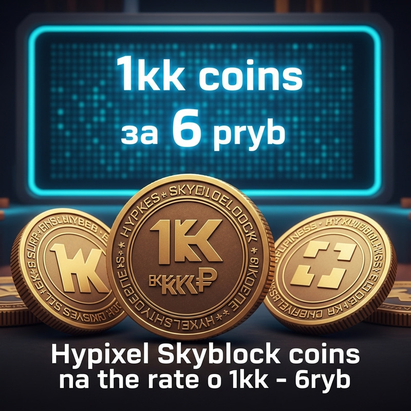 Hypixel Skyblock 1kk Coins Sale at 6 Rubles Rate