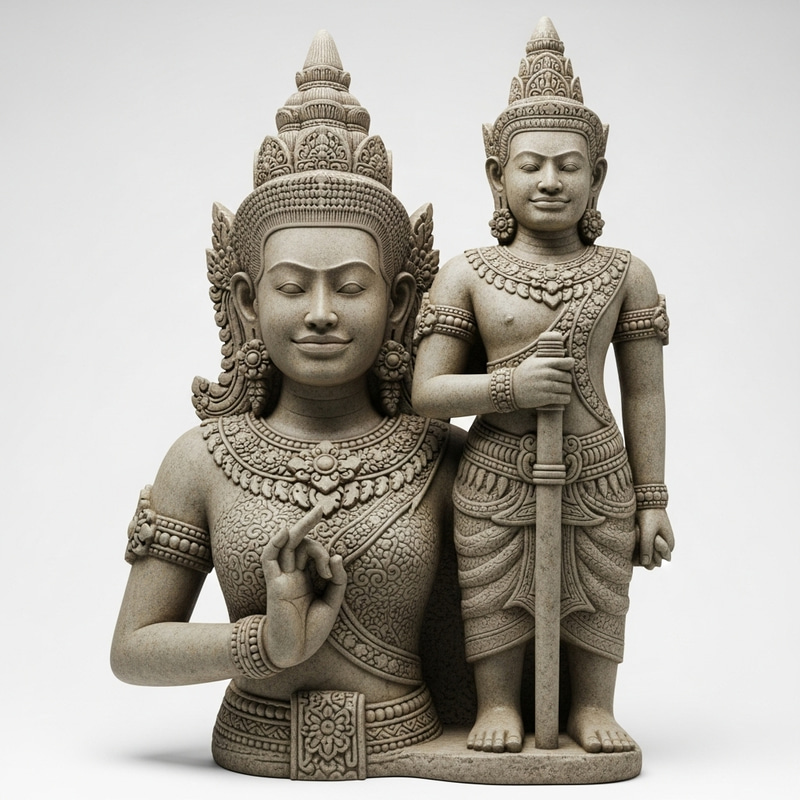 Daragang Magayon and Panganoron Statue - Southeast Asian Mythology