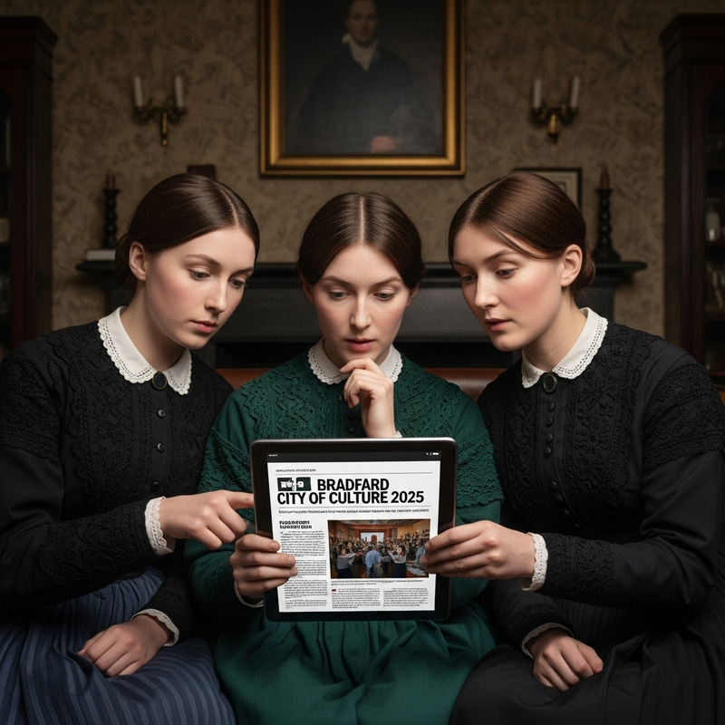 Bronte Sisters React to Bradford City of Culture 2025 - Engaging Scene Bronte Sisters React to Bradford City of Culture 2025 - Engaging Scene