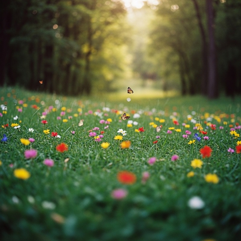 Enchanting Forest Meadow: A Vintage Photograph