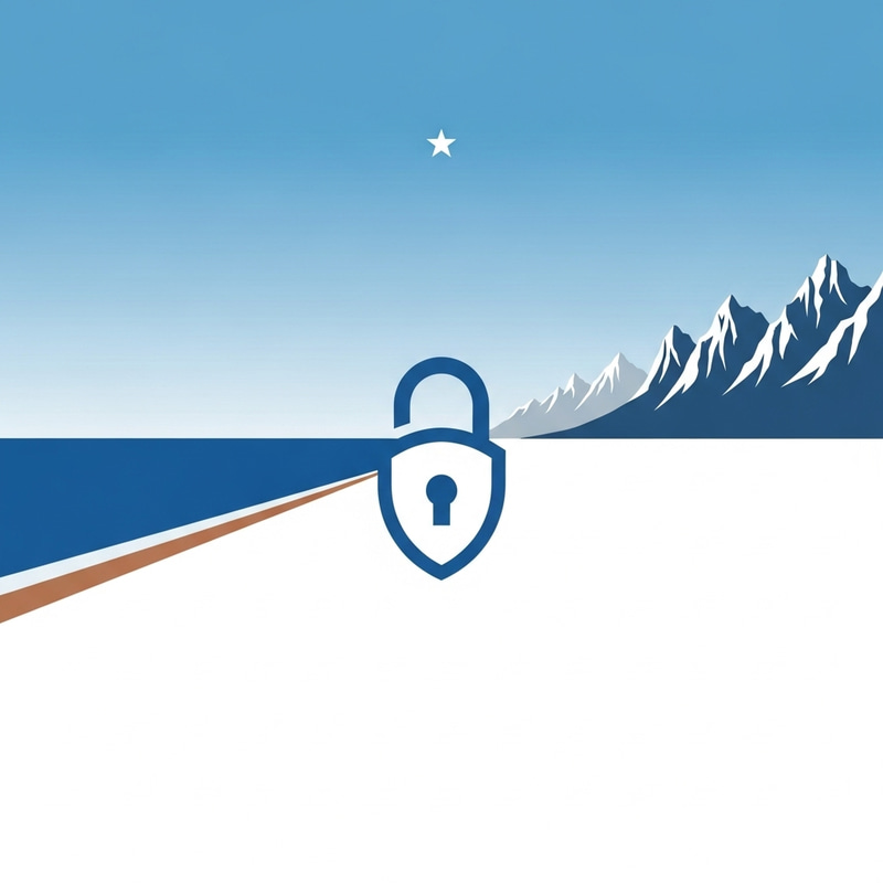 Minimalist Security Image: Symbolizing Safety in Chile