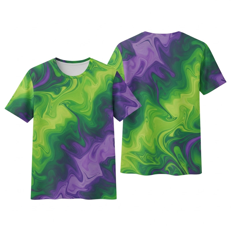 Vibrant Green & Purple T-Shirt Design Showcase Vibrant Green & Purple T-Shirt Design Showcase