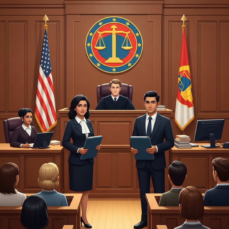 Law Sticker | Legal Justice Image with Courtroom Scene Law Sticker | Legal Justice Image with Courtroom Scene