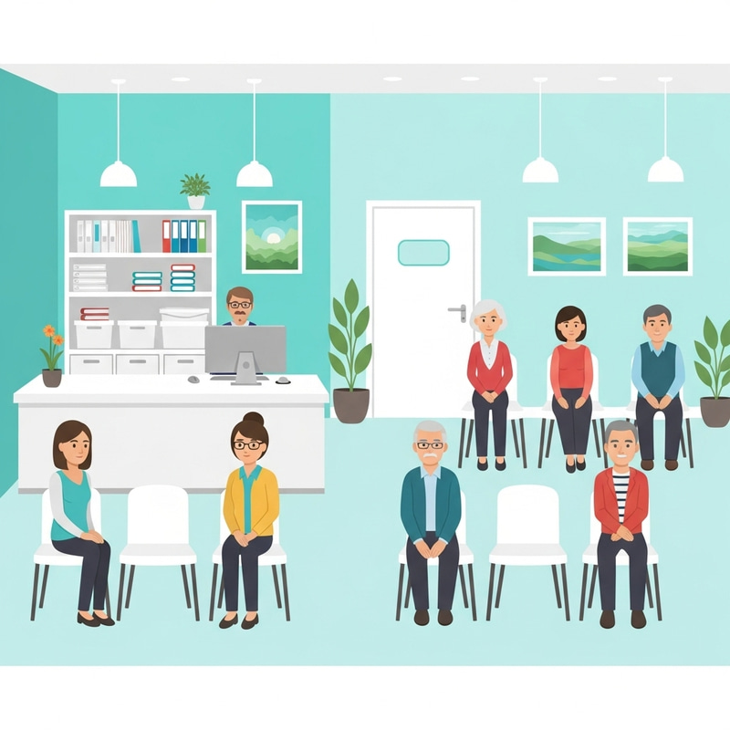 Minimalist Medical Clinic Reception Design