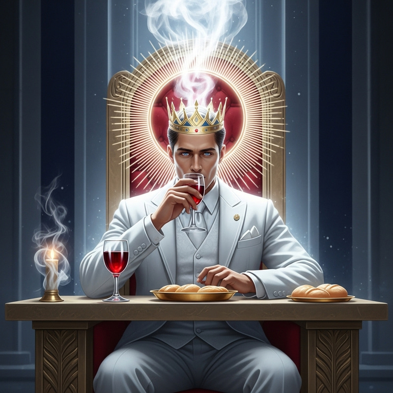 Radiant Celestial Man in Throne Room | Spiritual Communion