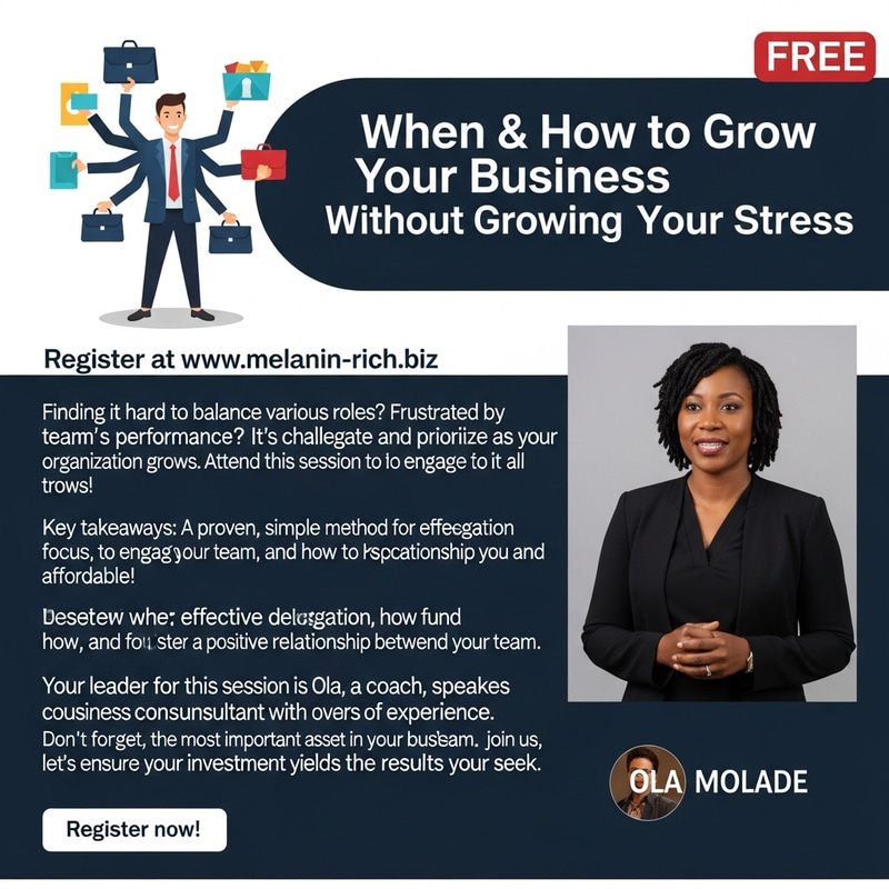 When & How to Grow Your Business Without Stress - Free Training Session When & How to Grow Your Business Without Stress - Free Training Session