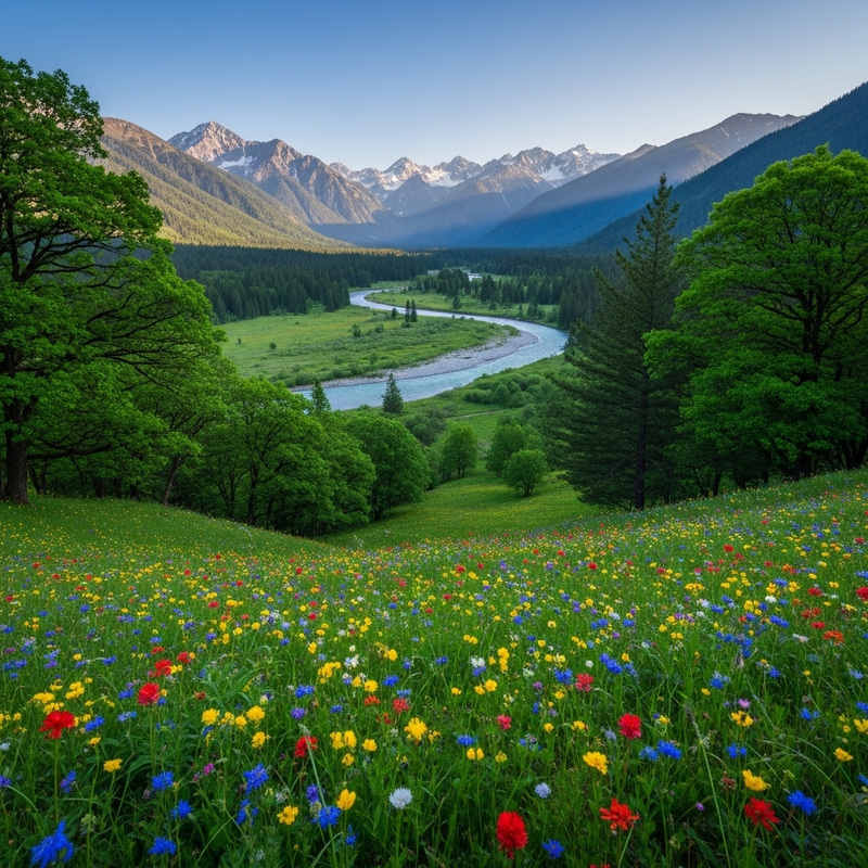 Serpentine River Valley: Stunning Natural Beauty Serpentine River Valley: Stunning Natural Beauty
