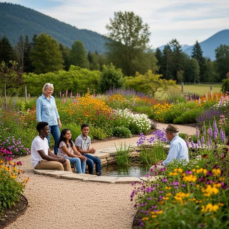 Serene Mountain Countryside Garden | Biopool Oasis Serene Mountain Countryside Garden | Biopool Oasis