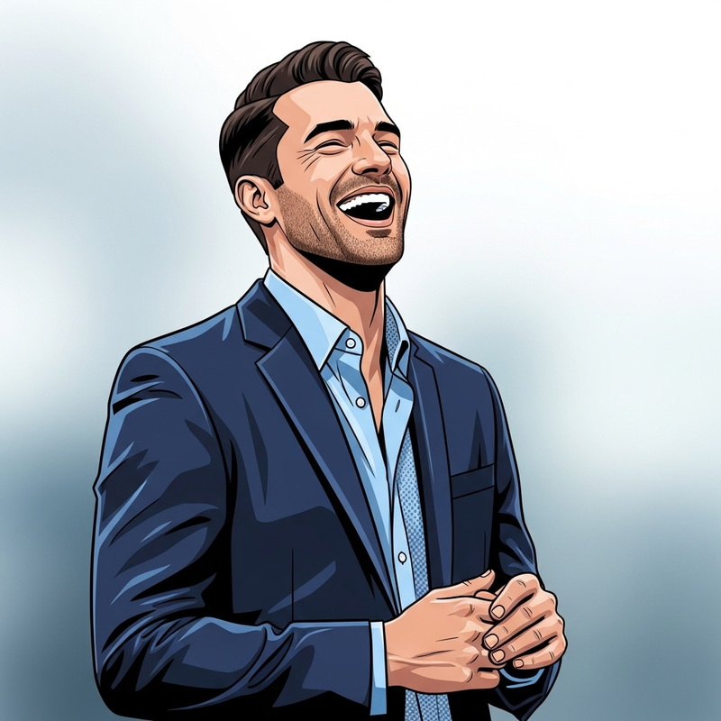 Smiling Professional for Staffing Website Illustration Smiling Professional for Staffing Website Illustration