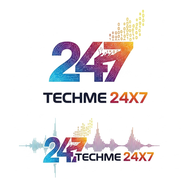 Unique Techme 24X7 Logo Design & Catchy Jingle Unique Techme 24X7 Logo Design & Catchy Jingle