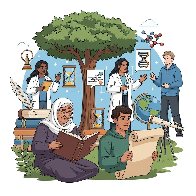 Wisdom of Human: Symbolic Illustration of Humanity's Wisdom Wisdom of Human: Symbolic Illustration of Humanity's Wisdom