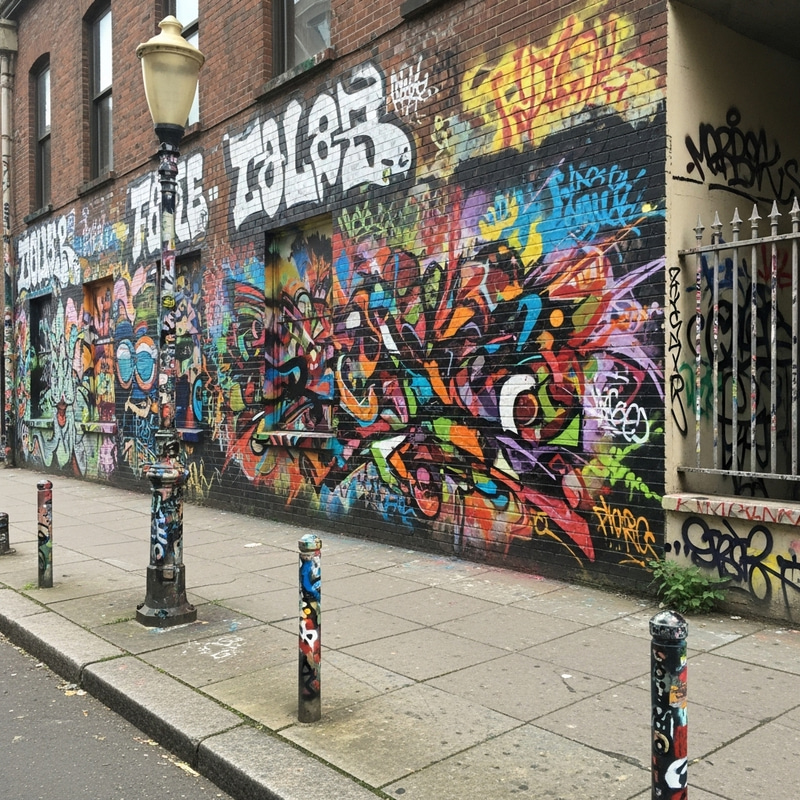 Graffiti & Abstract Expressionism: Vibrant Urban Art