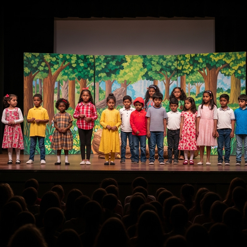 Young Actors Performing | Forest Scene Play Young Actors Performing | Forest Scene Play