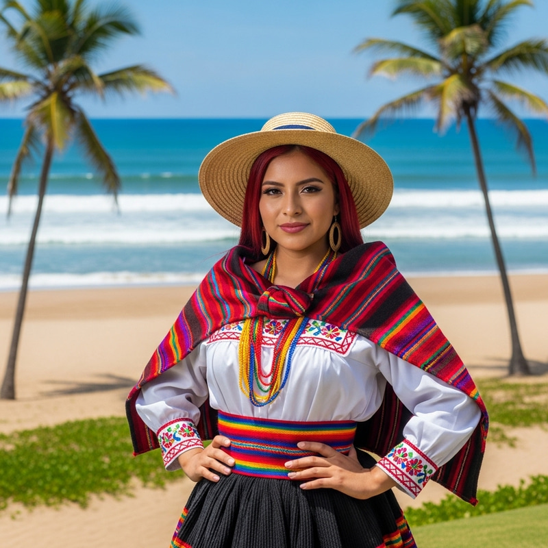 Ecuadorian Coastal Lady with Red Hair Ecuadorian Coastal Lady with Red Hair