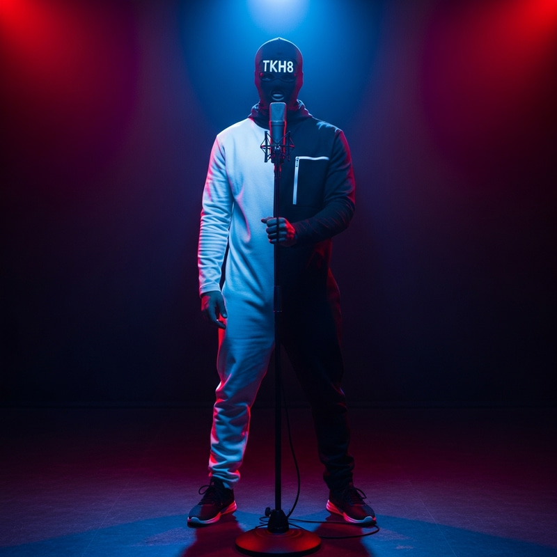 Masked UK Drill Rapper at TKH⁸ Performance