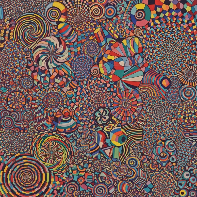 Intriguing Abstract Patterns Showcasing Geometric Shapes & Colors