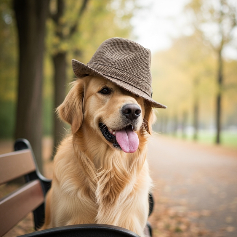 Adorable Dog in a Hat - Cute Pet Fashion Adorable Dog in a Hat - Cute Pet Fashion