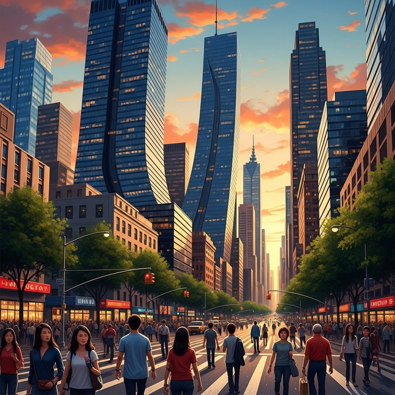 Diverse Cityscape Impressionism Diverse Cityscape Impressionism