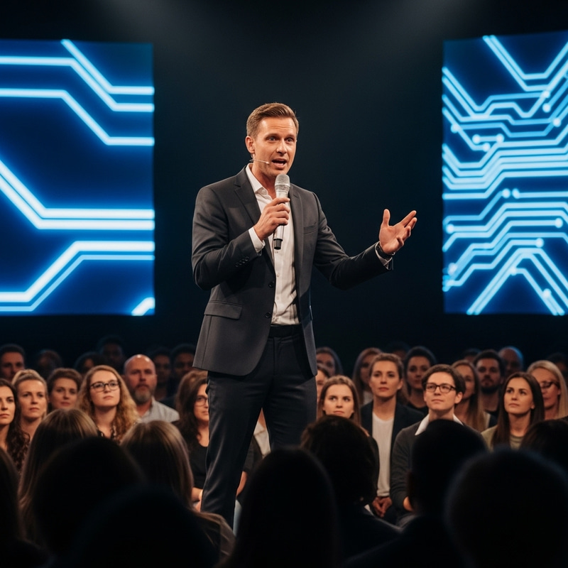 Elon Musk Engaging Audience: Inspirational Talk