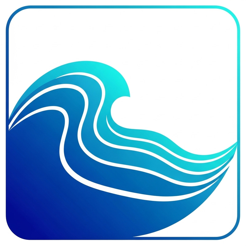 Microsoft Edge Icon - Abstract Wave Design Microsoft Edge Icon - Abstract Wave Design