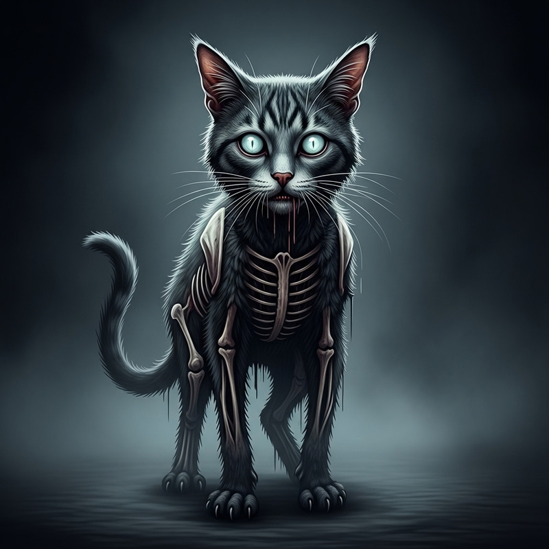 Zombie Cat Death Horror Zombie Cat Death Horror