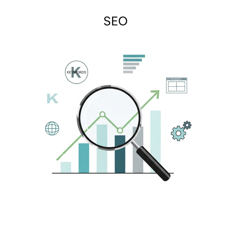 SEO Minimalist Illustration - Effective Optimization