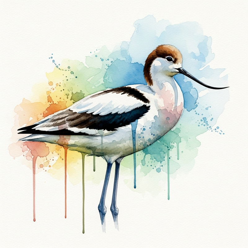Avocet Watercolor Art: Capturing Natural Beauty with Vibrant Brush Strokes Avocet Watercolor Art: Capturing Natural Beauty with Vibrant Brush Strokes