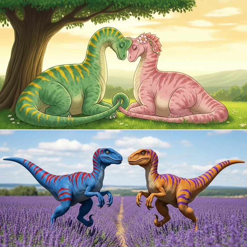 Adorable Dinosaur Couples Wallpaper for Phone | Prehistoric Romance Adorable Dinosaur Couples Wallpaper for Phone | Prehistoric Romance