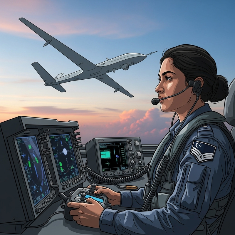 Republic of Singapore Airforce UAV Pilot: Precision & High-Tech Operation Republic of Singapore Airforce UAV Pilot: Precision & High-Tech Operation