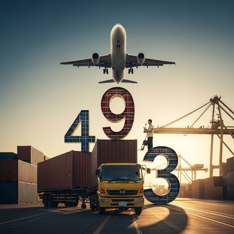 Morning Golden Hour Composite: Airplane, Cargo Truck & Shipping Docks at Shipping Dock Morning Golden Hour Composite: Airplane, Cargo Truck & Shipping Docks at Shipping Dock