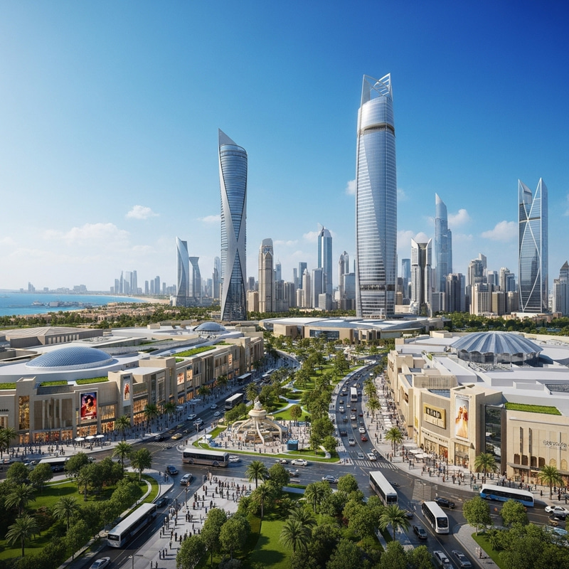 Dammam City 2030: Modern Skyline & Green Urban Spaces Dammam City 2030: Modern Skyline & Green Urban Spaces