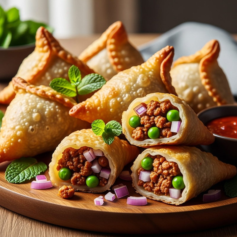 Mouthwatering Samoosas: Golden-Brown Triangular Pastries Mouthwatering Samoosas: Golden-Brown Triangular Pastries